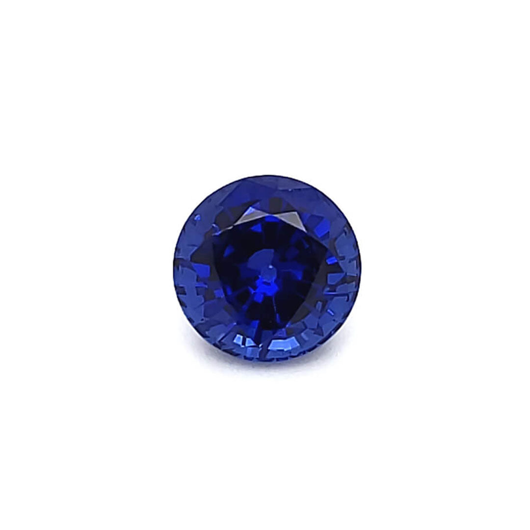 Round Cut Chatham Medium Blue Sapphire - For Build Your Own Pieces ...