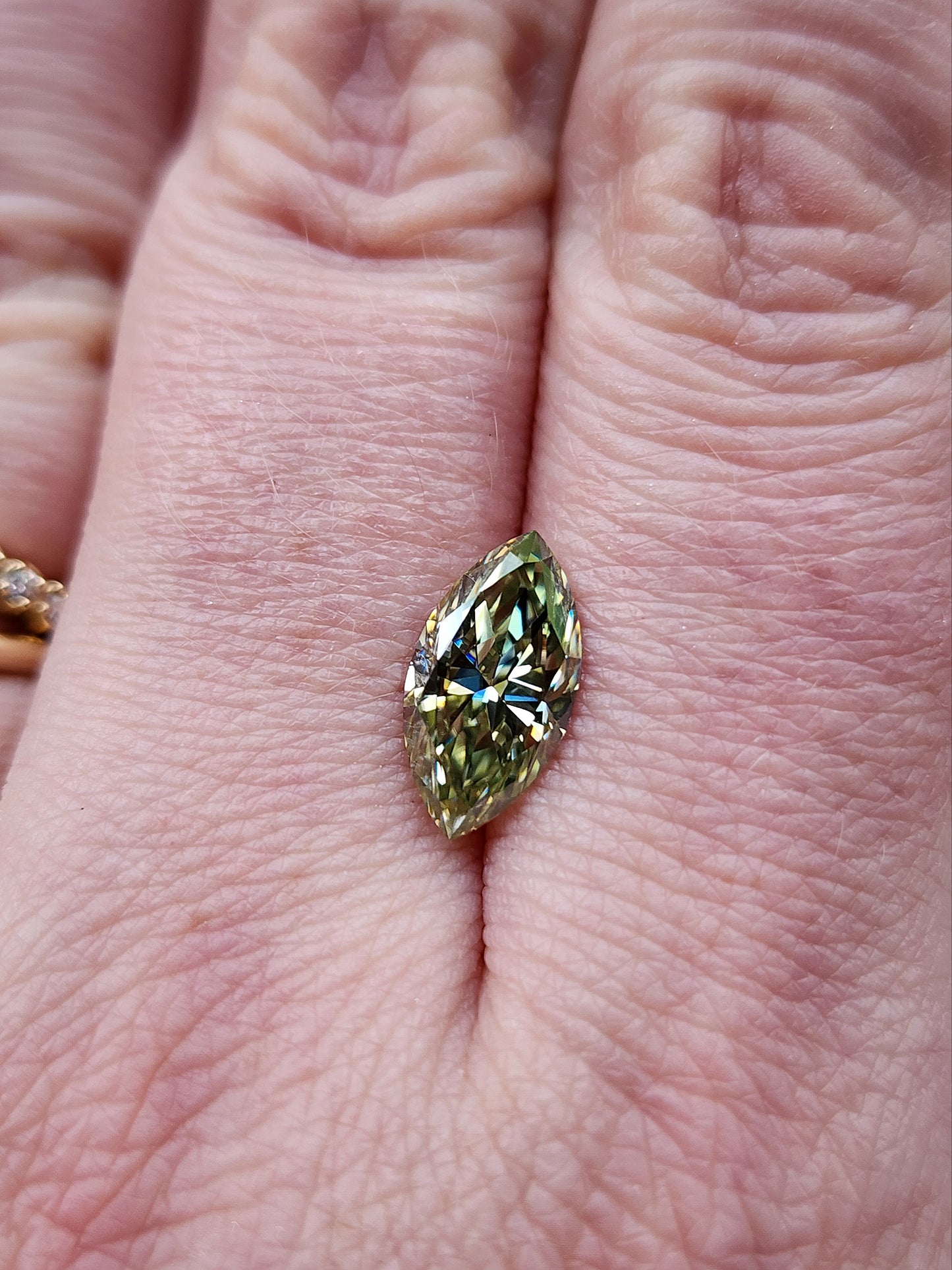 1.90ct Fairy Mint Green Moissanite Marquise