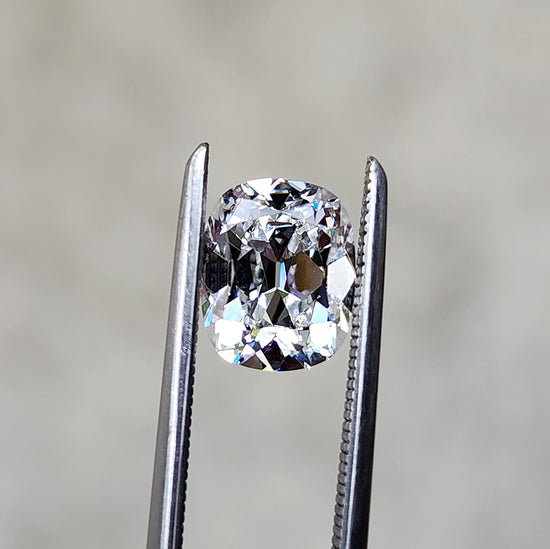 1.32ct Antique Cut Cushion Lab Diamond E/VS2