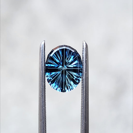 1.26ct Natural Oval Parti Color Australian Sapphire - StarBrite Cut by John Dyer