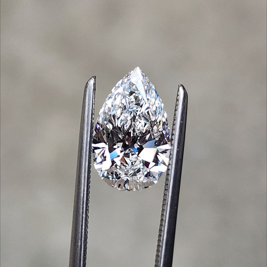 1.39ct D/VS1 pear lab diamond