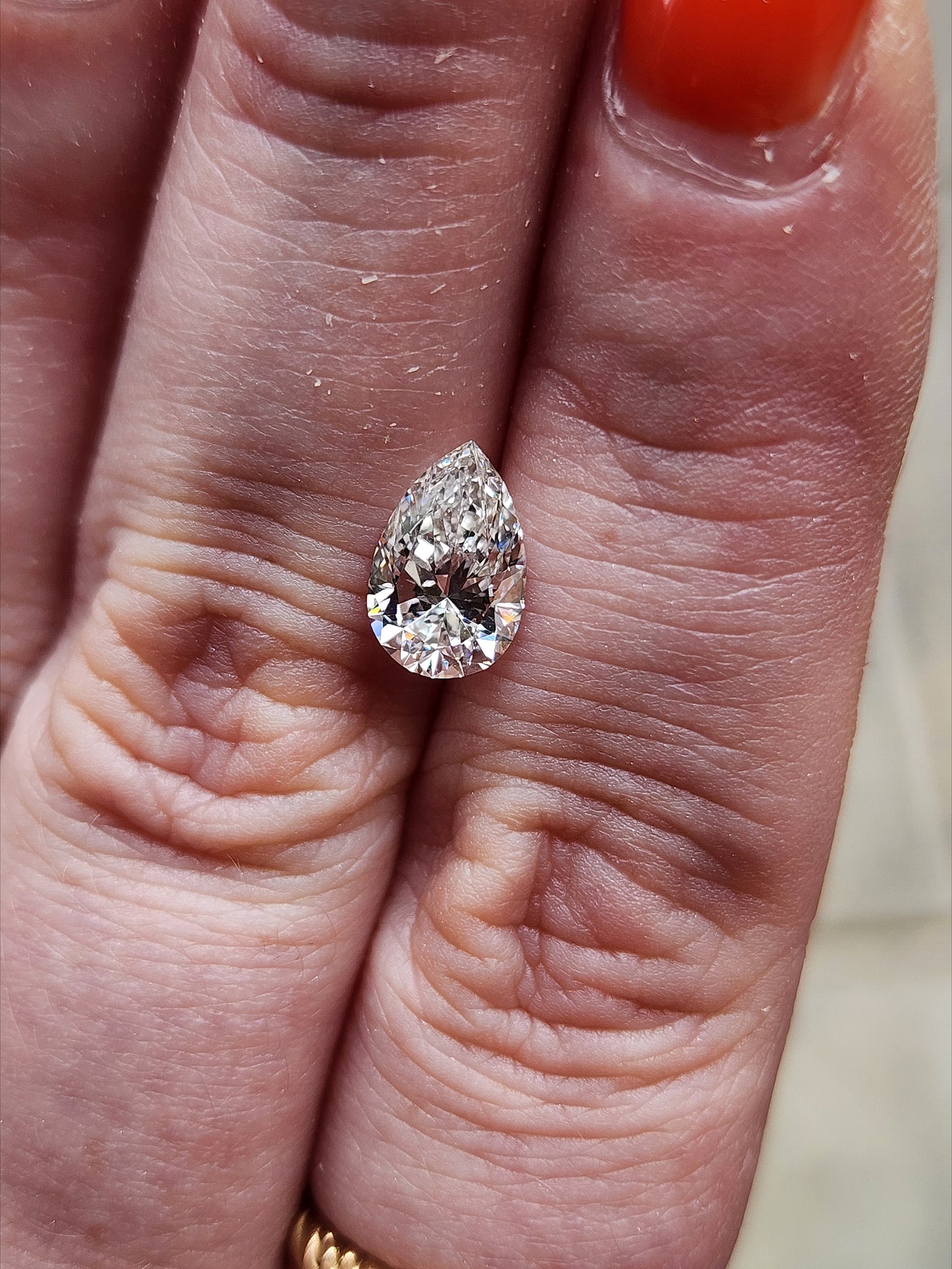 1.42ct pear lab diamond G/VS1