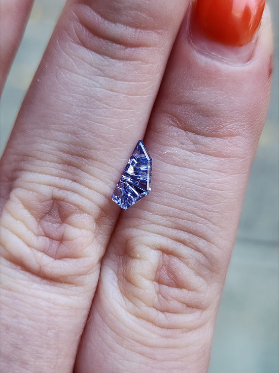 .88ct freeform dreamscape cut sapphire by john dyer