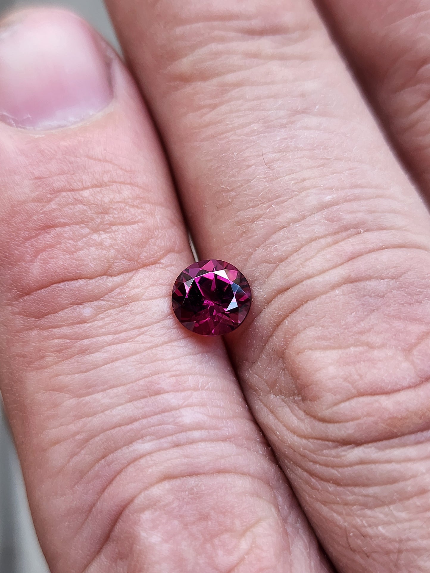 Natural Round Cut Rhodolite Garnet