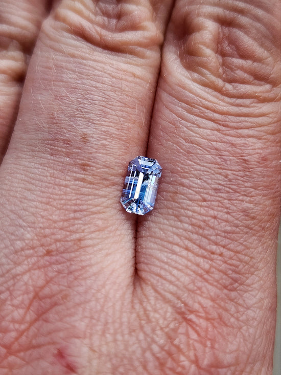 1ct Natural Emerald Cut Sri Lanka Sapphire