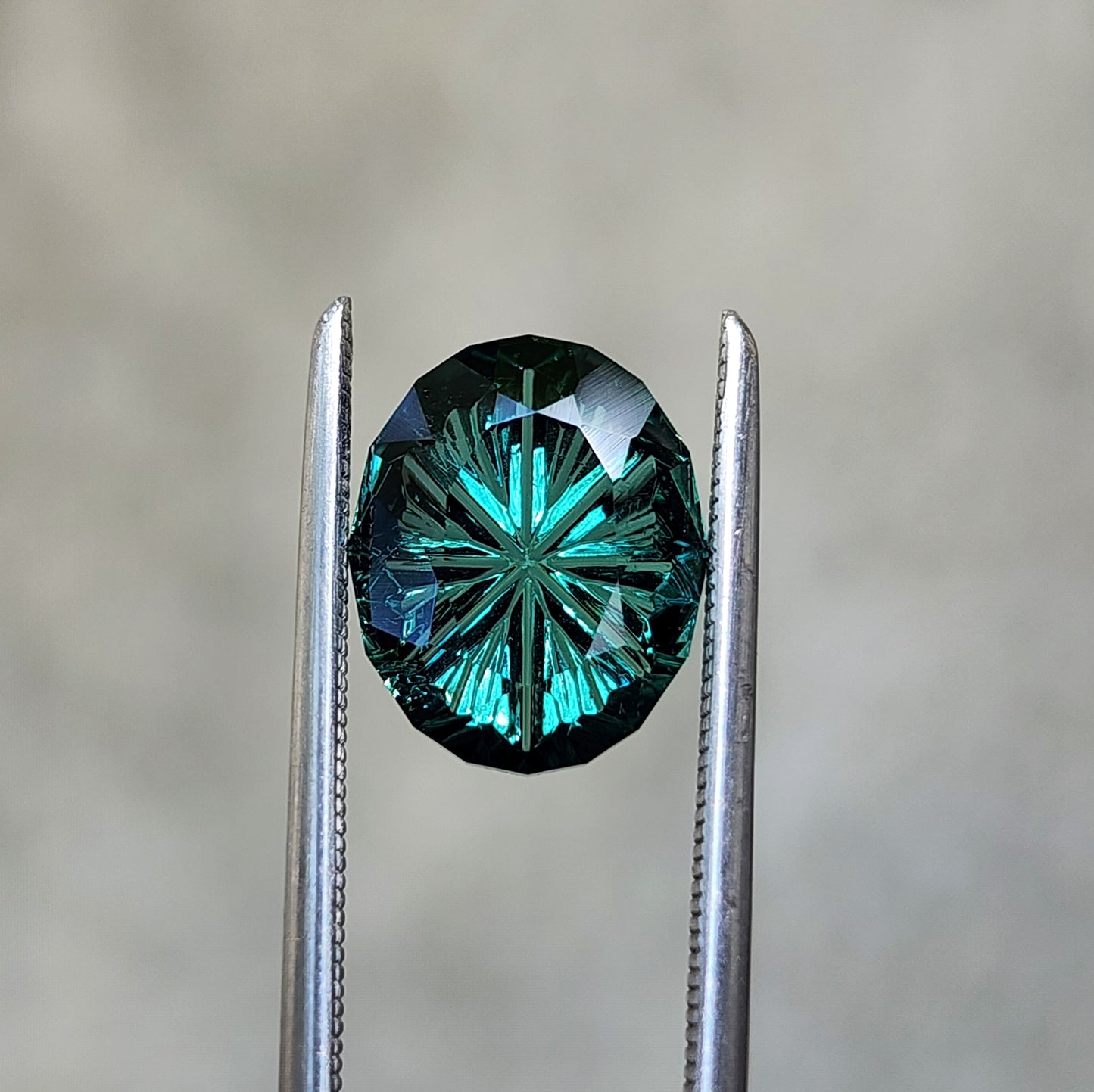 2.89ct Natural Fantasy Cut Green Tourmaline