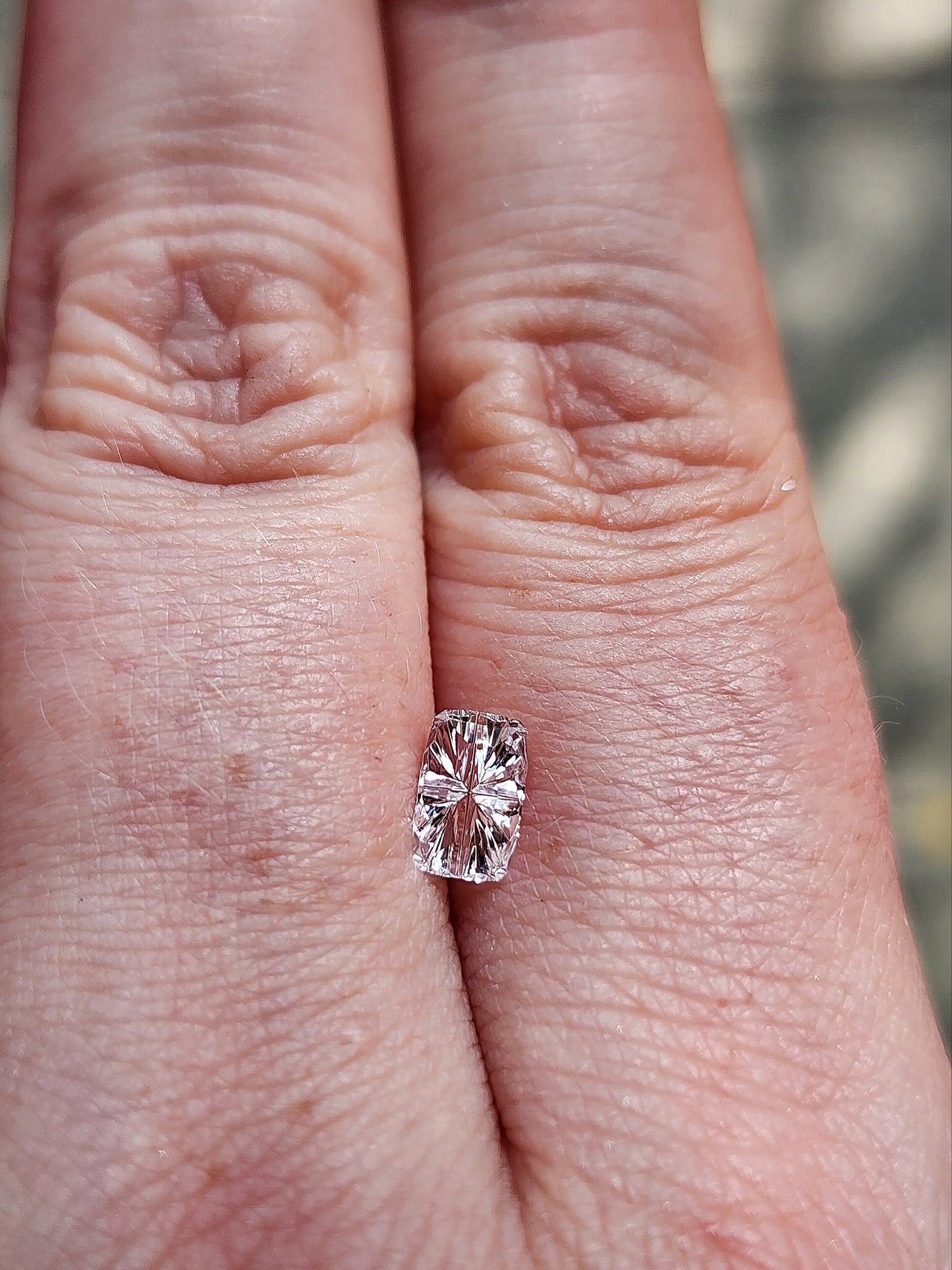 .72ct Natural White Sapphire Cushion - Star Brite Cut by John Dyer