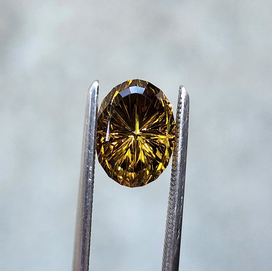 2.79ct Natural Oval Mali Garnet - StarBrite Cut by John Dyer