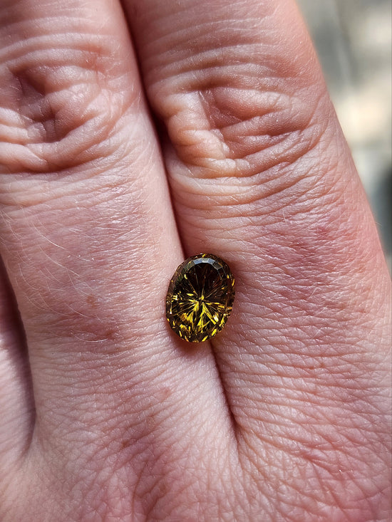 2.79ct Natural Oval Mali Garnet - StarBrite Cut by John Dyer