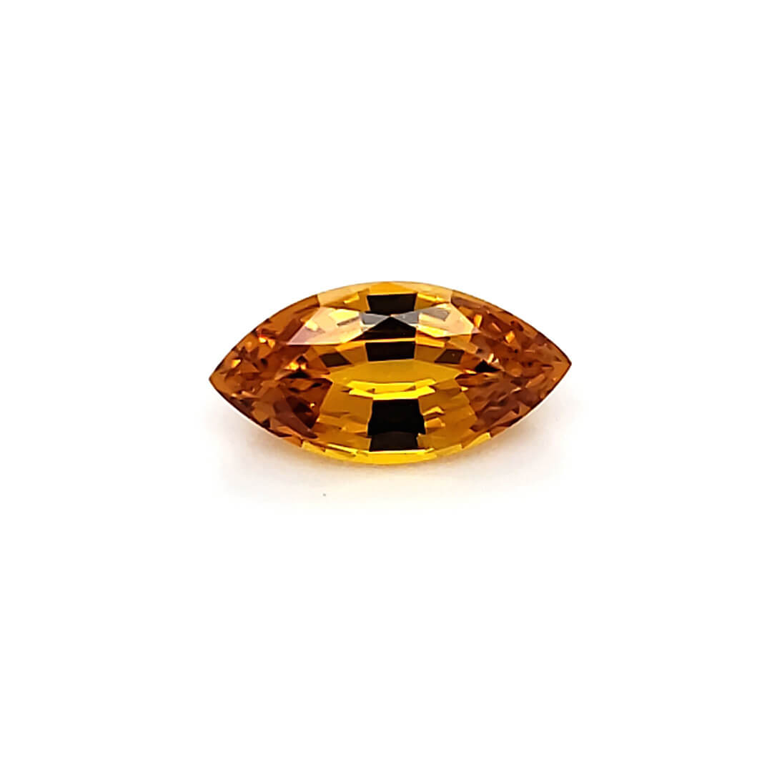 dark yellow chatham lab sapphire for build your own ring