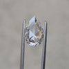 1.57ct rose cut pear lab diamond for a build your own ring 