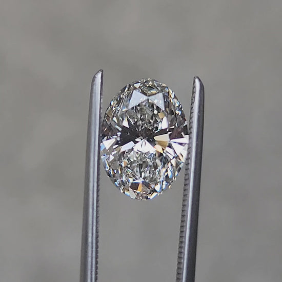 1.82ct oval lab diamond for build your own engagement rings