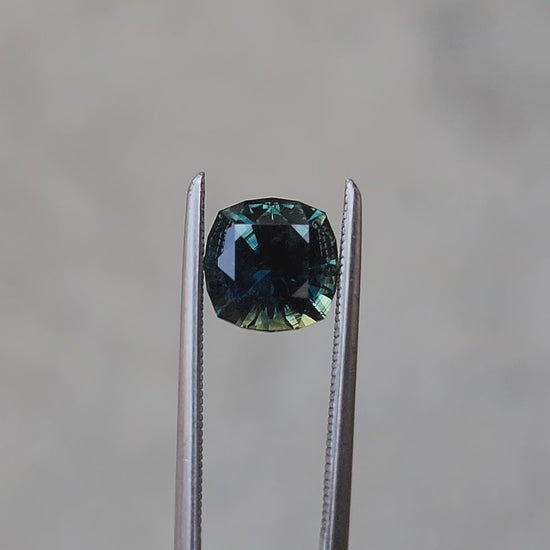 2ct green sapphire cushion