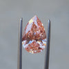 2.05ct lab peachy pink pear diamond for build your own custom ring