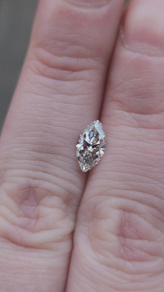 Load and play video in Gallery viewer, .77ct Marquise Cut Lab Diamond
