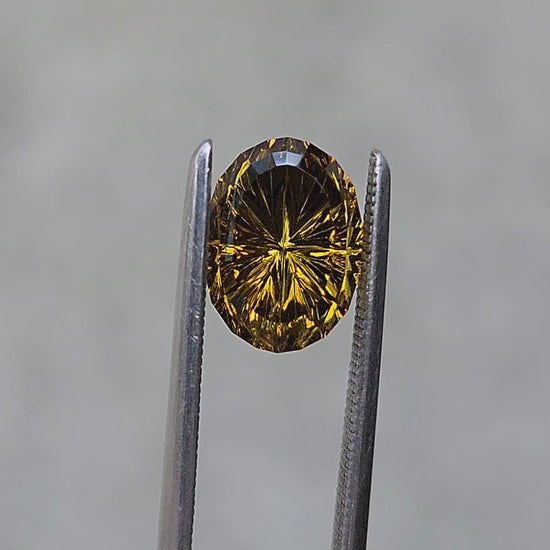 2.79ct Natural Oval Mali Garnet - StarBrite Cut by John Dyer