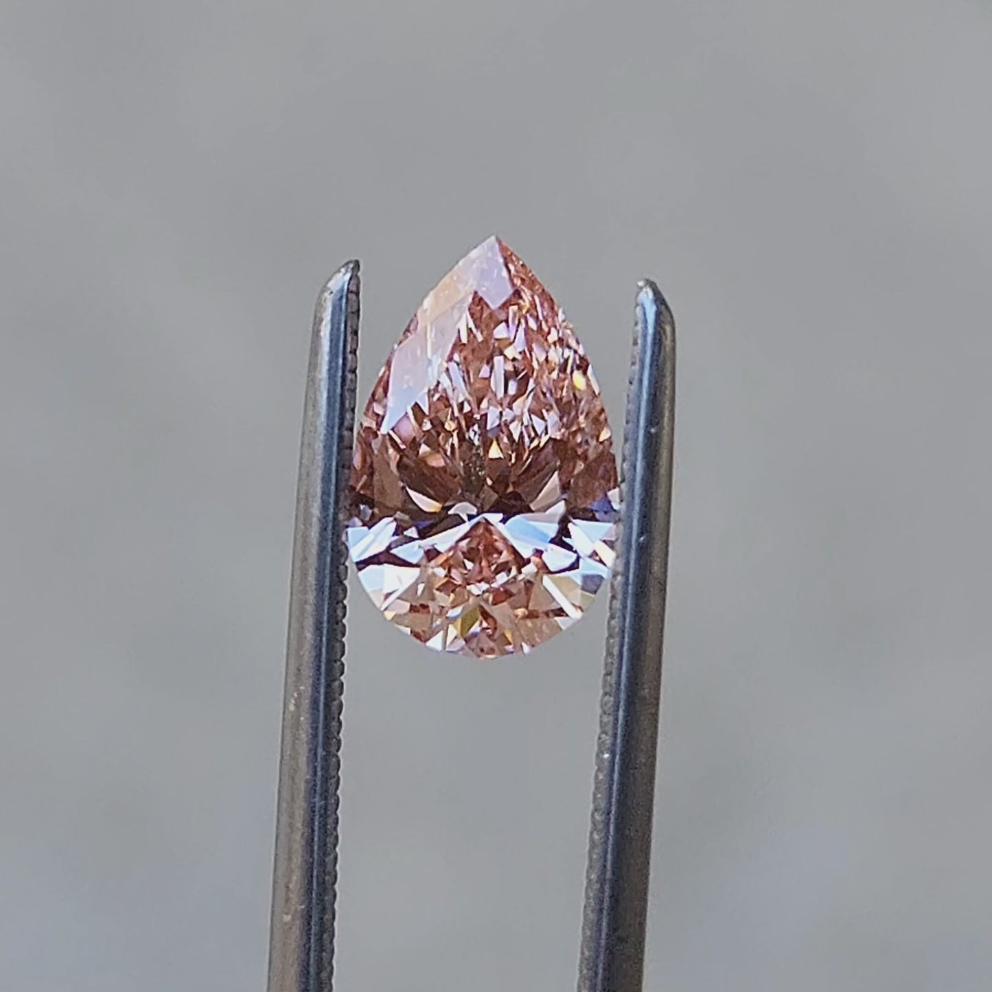 Load and play video in Gallery viewer, .99ct pear pink lab diamond for build your own rings
