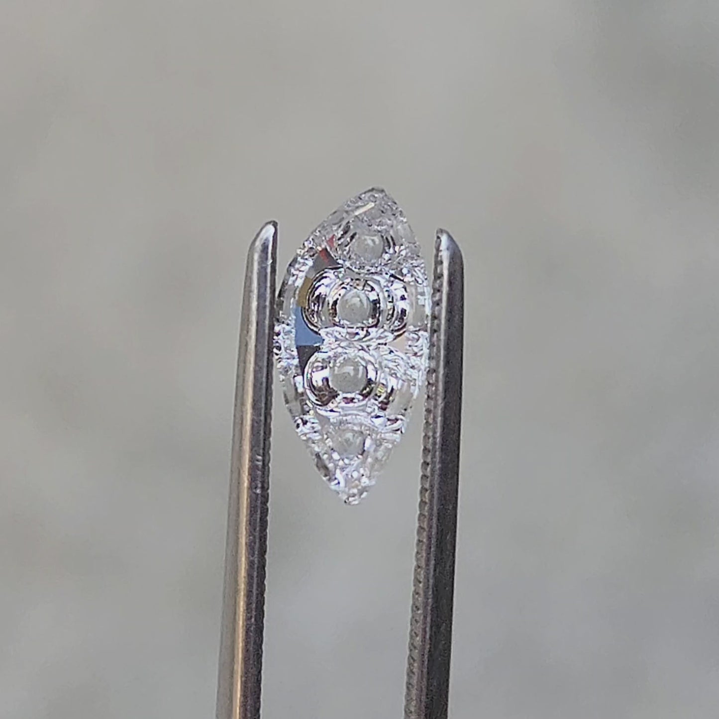 1.26ct white sapphire dreamscape cut for a build your own ring