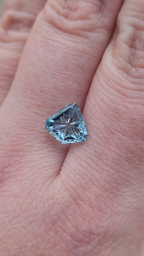 Load and play video in Gallery viewer, 1.45ct Natural Fantasy Cut Colorado Aquamarine
