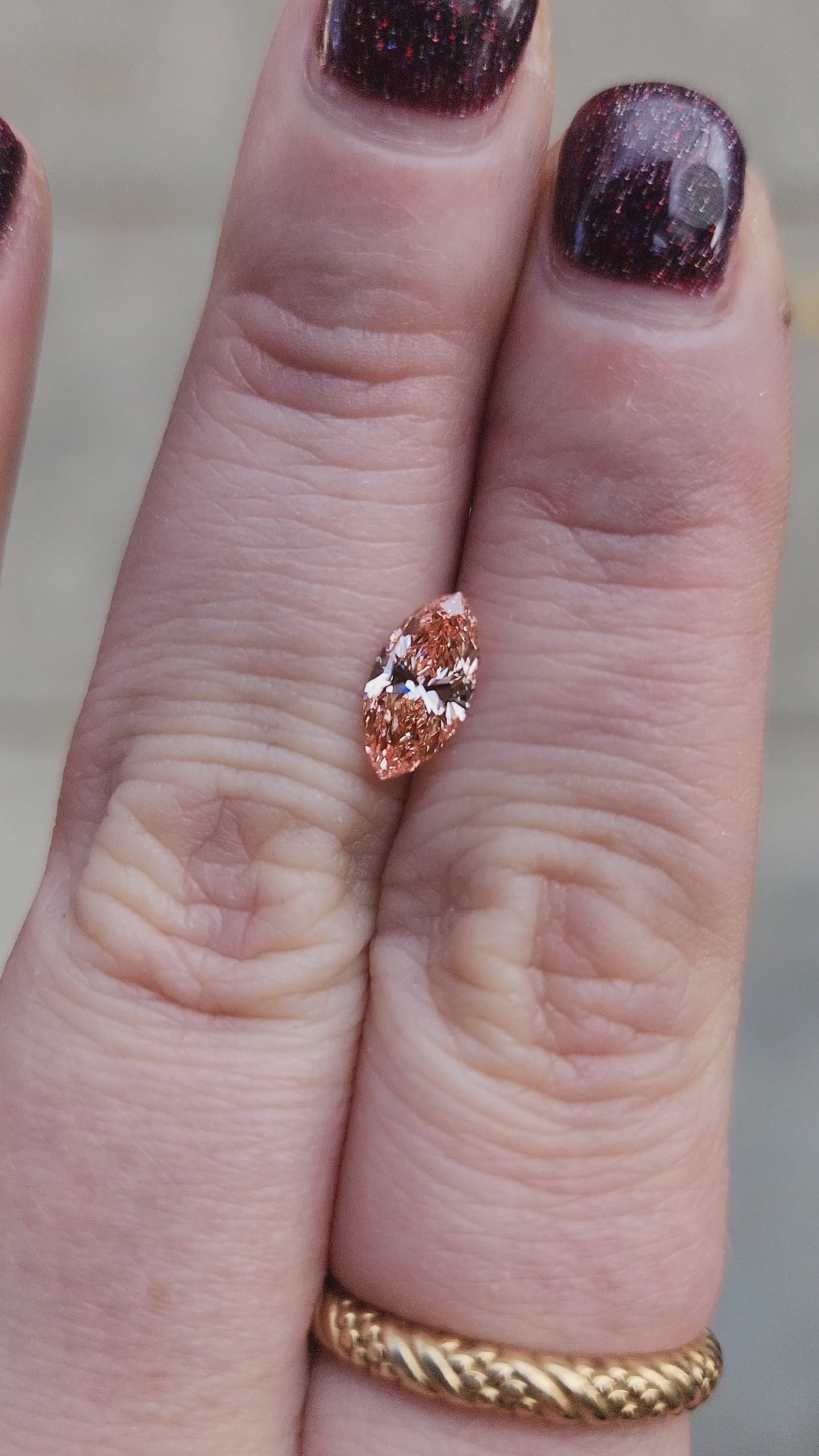 Load and play video in Gallery viewer, .84ct lab pink diamond for a build your own ring
