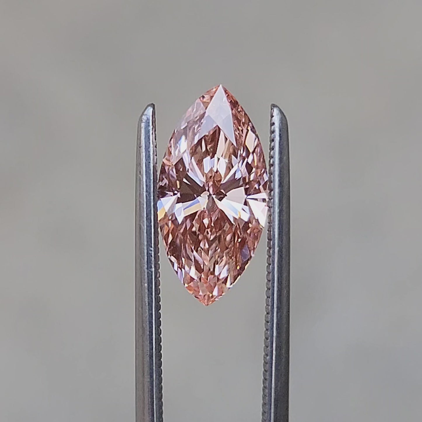 1.17ct pink marquise lab diamond