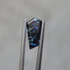 .73ct parti color teal freeform dreamscape cut sapphire